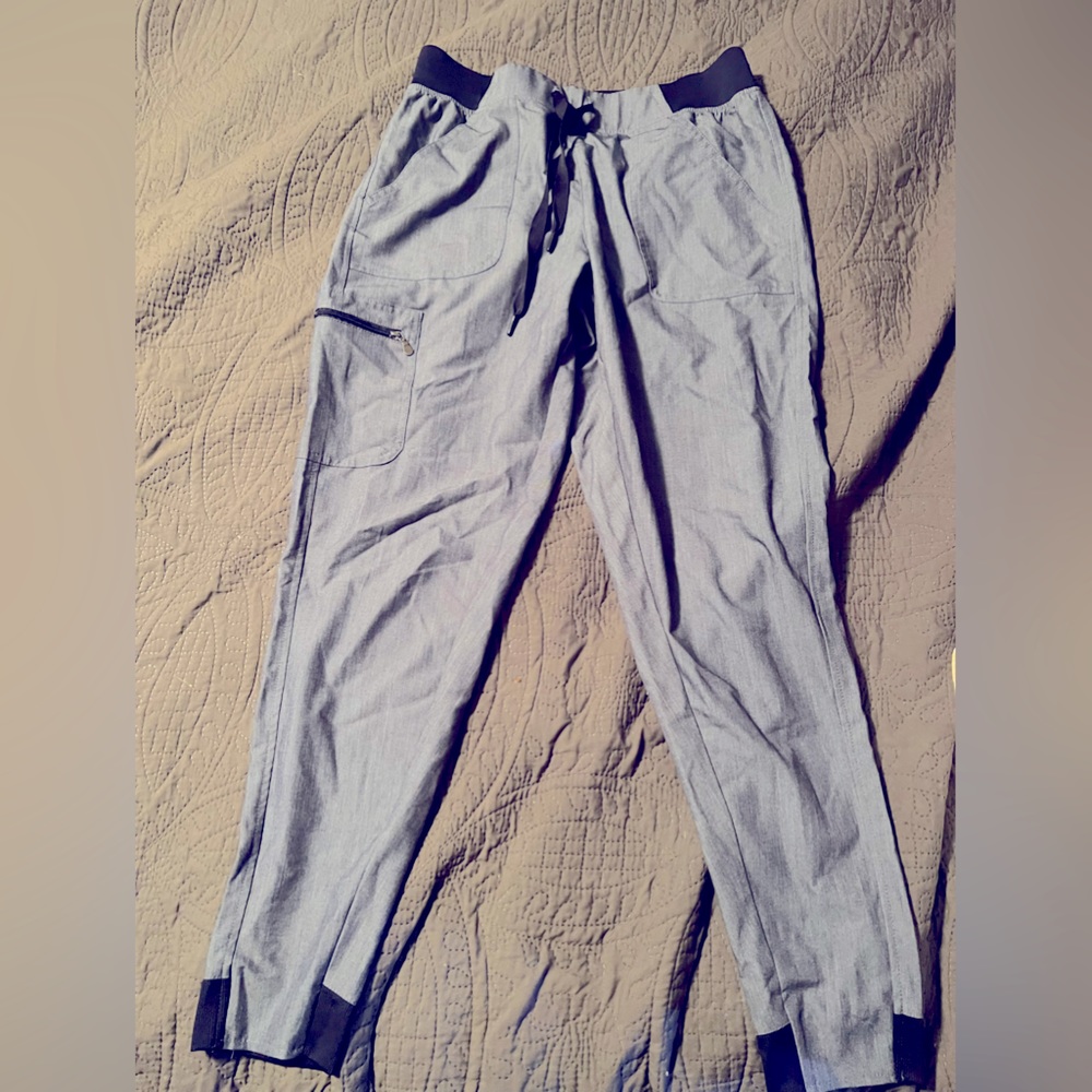 Heather Blue Jogger Scrubs